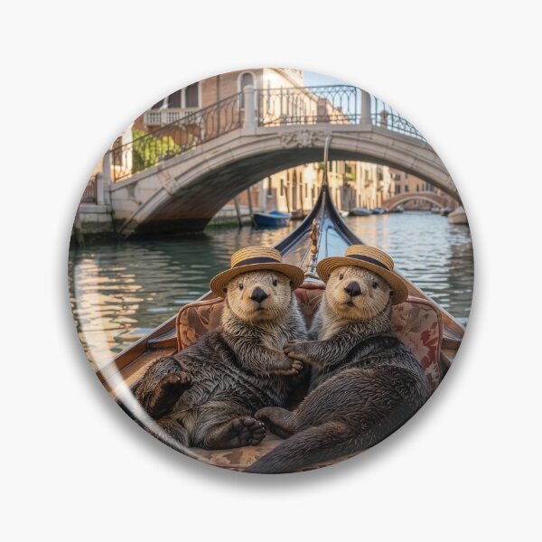 Item preview, Otters Snuggle in Venice Gondola designed and sold by Tridentulus.