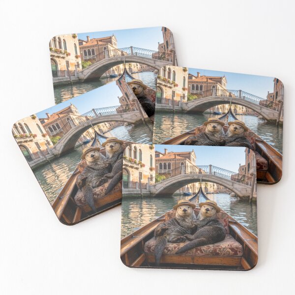 Item preview, Otters Snuggle in Venice Gondola designed and sold by Tridentulus.