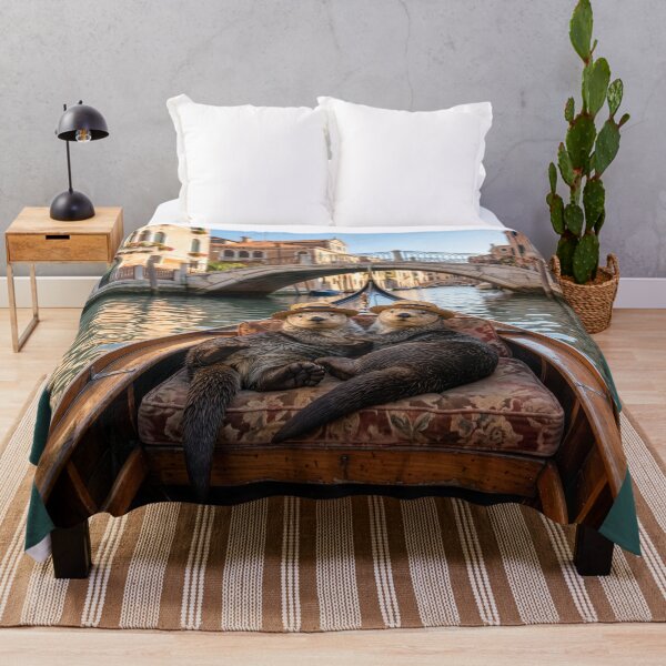 Item preview, Otters Snuggle in Venice Gondola designed and sold by Tridentulus.