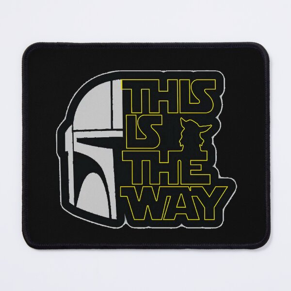 Item preview, Mandalorian Half Helmet This Is The Way Typography Art designed and sold by G-A-D-U.