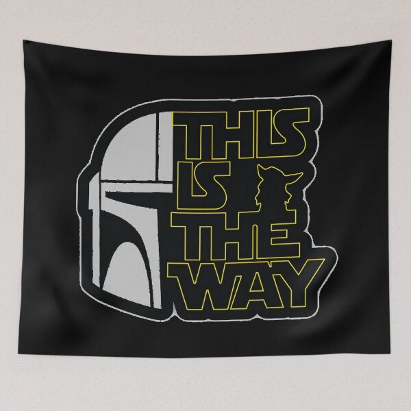Item preview, Mandalorian Half Helmet This Is The Way Typography Art designed and sold by G-A-D-U.