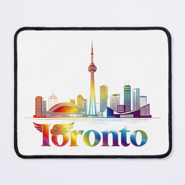 Item preview, Toronto Skyline Minimalist Design – Winged T City Pride Line Art designed and sold by DreamyTupelo.