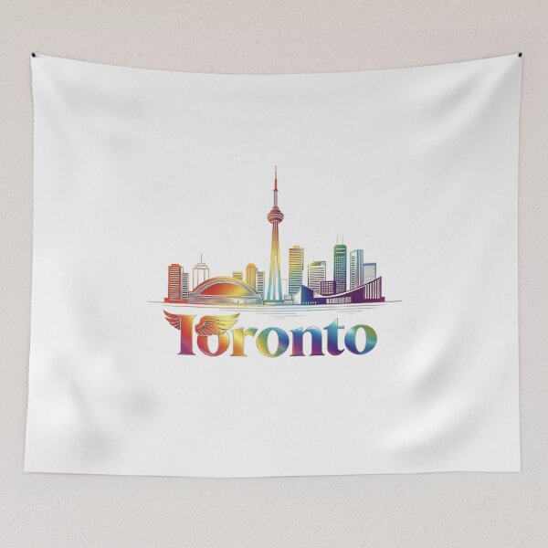 Item preview, Diseño Minimalista Skyline de Toronto – Arte Lineal Orgullo Urbano con T Alada designed and sold by DreamyTupelo.