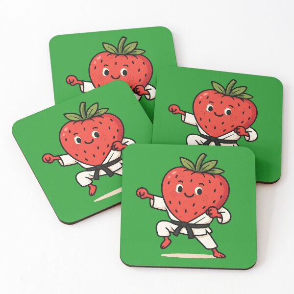 Item preview, Karate Strawberry In Action designed and sold by AlchemyColor.