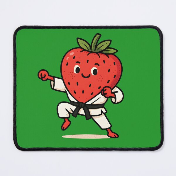 Item preview, Karate Strawberry In Action designed and sold by AlchemyColor.