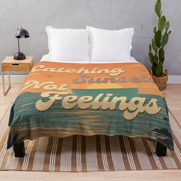Item preview, Catching Sunsets Not Feelings Retro Beach designed and sold by Fei Long Design Hub.