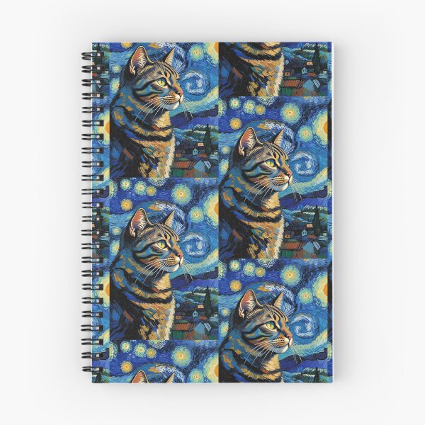 Item preview, cat and starry night designed and sold by RsseMry.