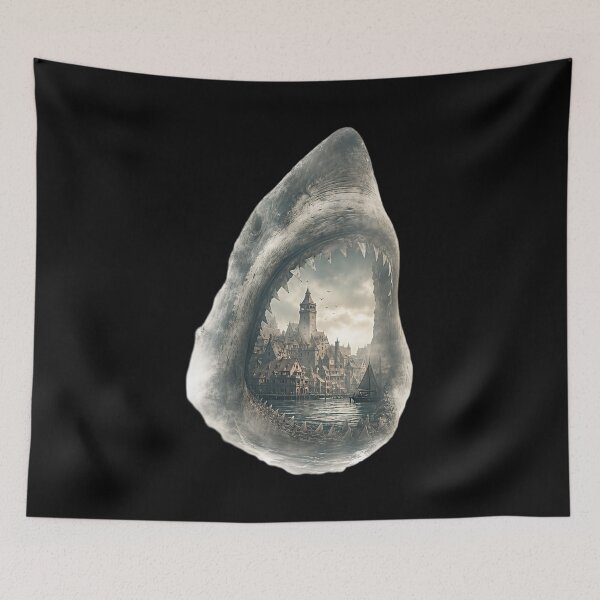 Item preview, City in the shark's mouth designed and sold by ReneMM.