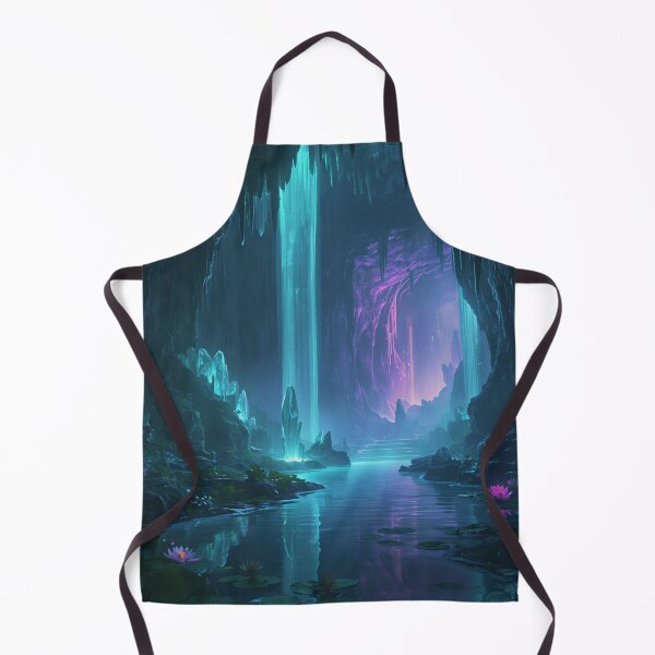 Item preview, Crystal Waterfall Cavern Fantasy Landscape designed and sold by Luminous Wilds.