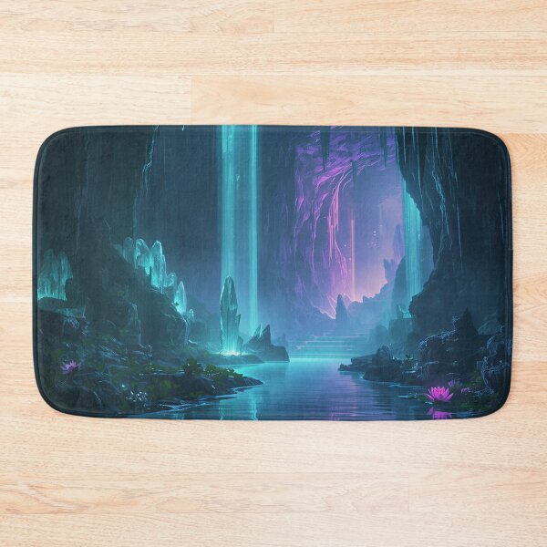 Item preview, Crystal Waterfall Cavern Fantasy Landscape designed and sold by Luminous Wilds.