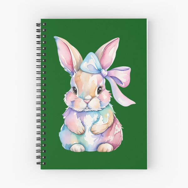 Item preview, Rabbit Watercolor Floral Spring Cottagecore  designed and sold by AliesKaruta.