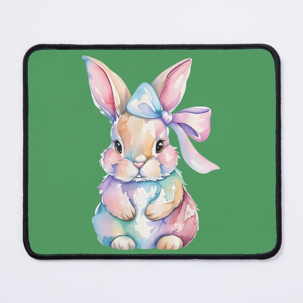 Item preview, Rabbit Watercolor Floral Spring Cottagecore designed and sold by AliesKaruta.