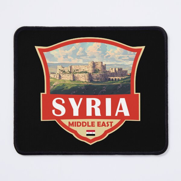 Item preview, Syria Illustration Retro Badge designed and sold by KrisSidDesigns.