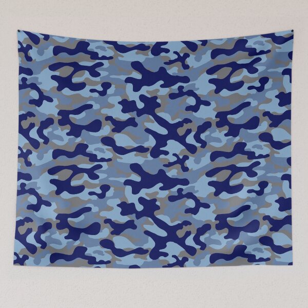 Item preview, Blue Tactical Camouflage Pattern  designed and sold by Phat Dog Designs .