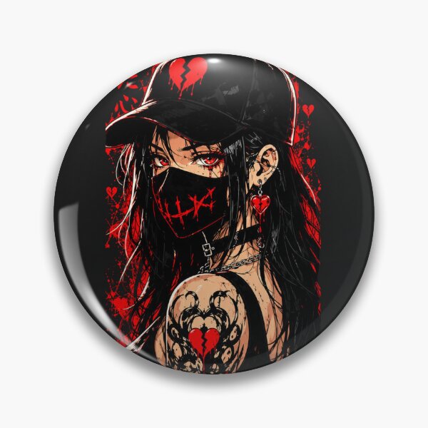 Item preview, Broken Soul – Dark Anime Girl Streetwear | Gothic Love Aesthetic | Japanese Grunge Art designed and sold by saamessart.