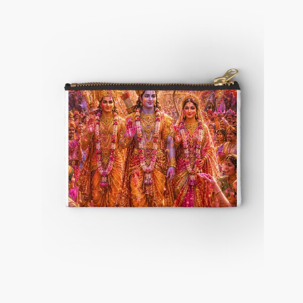 Item preview, Holi in Ayodhya | Lord Ram Sita Lakshman Festival Celebration Art designed and sold by Homyar.