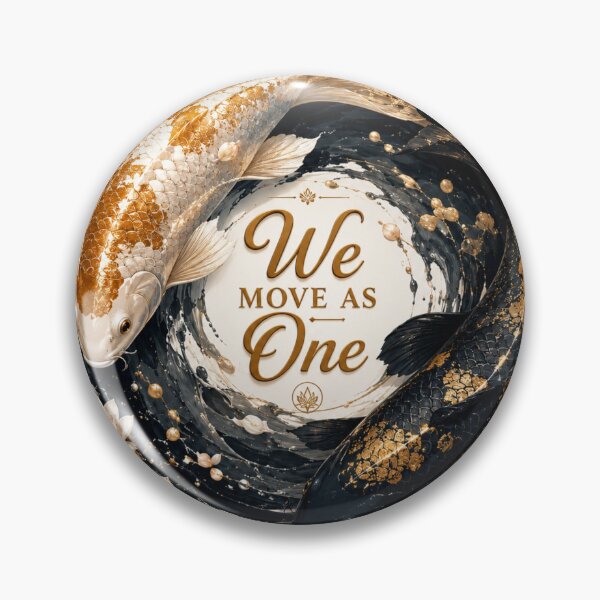 Item preview, We Move As One, Koi Fish Yin Yang Art, Romantic Japanese Love Design designed and sold by JagrDesigns.
