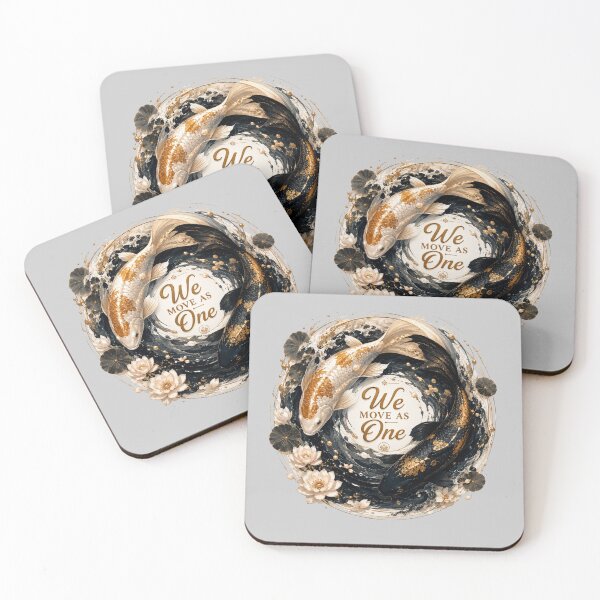 Item preview, We Move As One, Koi Fish Yin Yang Art, Romantic Japanese Love Design designed and sold by JagrDesigns.