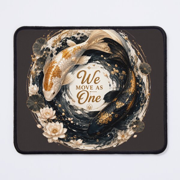 Item preview, We Move As One, Koi Fish Yin Yang Art, Romantic Japanese Love Design designed and sold by JagrDesigns.