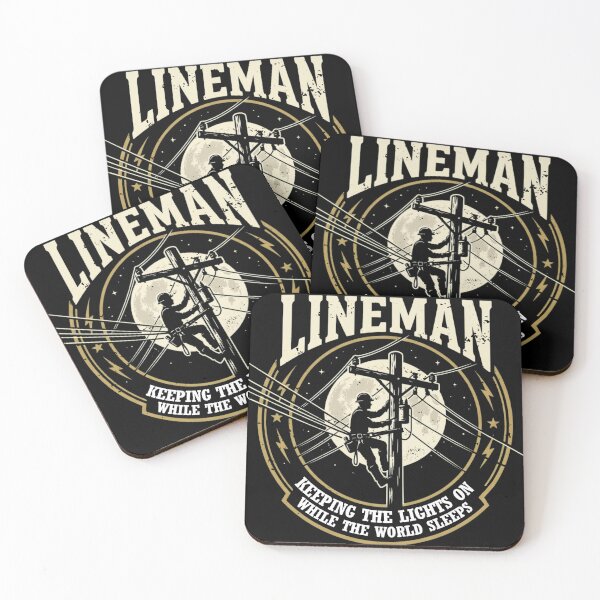 Item preview, Lineman — Keeping the Lights On While the World Sleeps designed and sold by LoganDzign.