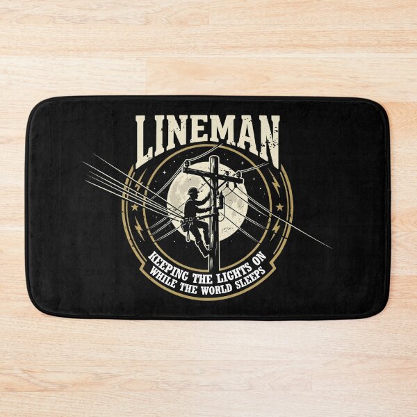 Item preview, Lineman — Keeping the Lights On While the World Sleeps designed and sold by LoganDzign.
