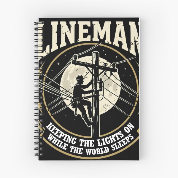 Item preview, Lineman — Keeping the Lights On While the World Sleeps designed and sold by LoganDzign.