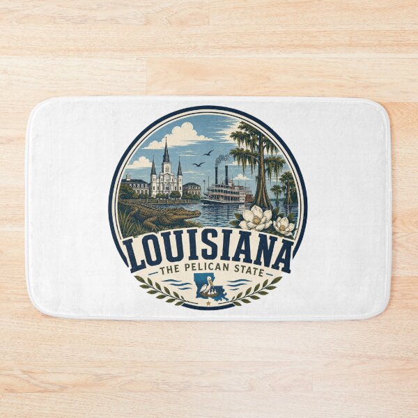 Item preview,  Louisiana  State Print Logo / Louisiana / Pelican State designed and sold by Thehatinthecat.