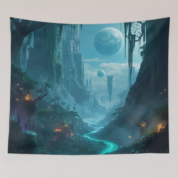 Item preview, Skyroot Jungle Fantasy Alien Landscape designed and sold by Luminous Wilds.