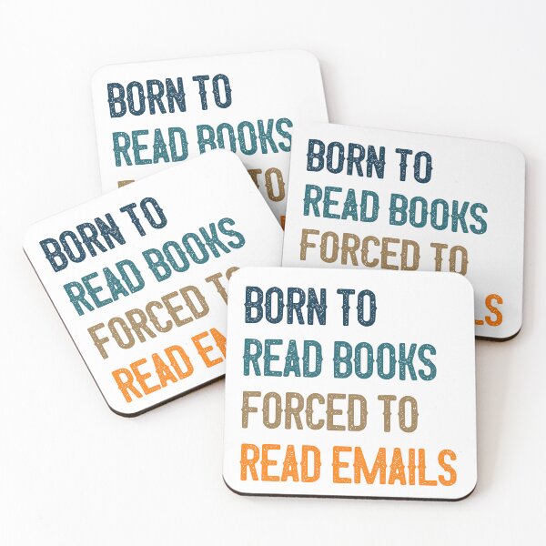 Item preview, Born To Read Books Forced To Read Emails Bookworm Professional Reader Humor designed and sold by RetroMini2026.