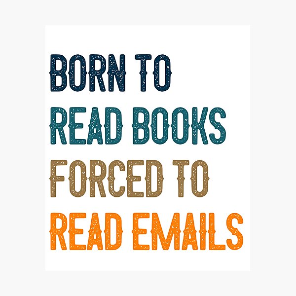 Item preview, Born To Read Books Forced To Read Emails Bookworm Professional Reader Humor designed and sold by RetroMini2026.