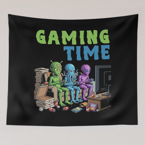 Item preview, Gaming Time Aliens designed and sold by ReneMM.
