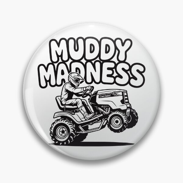 Item preview, Lawnmower Racing - Muddy Madness - Lawn Mower Racing designed and sold by RaceDayRags.