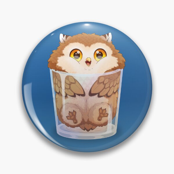 Item preview, Cute owl in a glass designed and sold by pioupiooou.