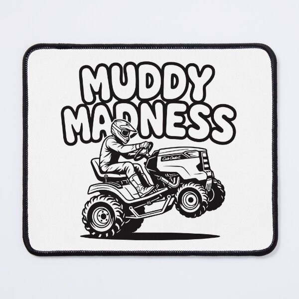 Item preview, Lawnmower Racing - Muddy Madness - Lawn Mower Racing designed and sold by RaceDayRags.