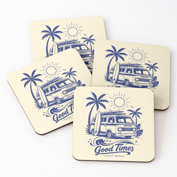 Item preview, Vintage Surf Bus Good Times Chase Waves designed and sold by 89shirts.