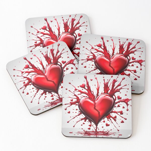 Item preview, Shattered Passion – Splatter Broken Heart designed and sold by UmSkelig834.