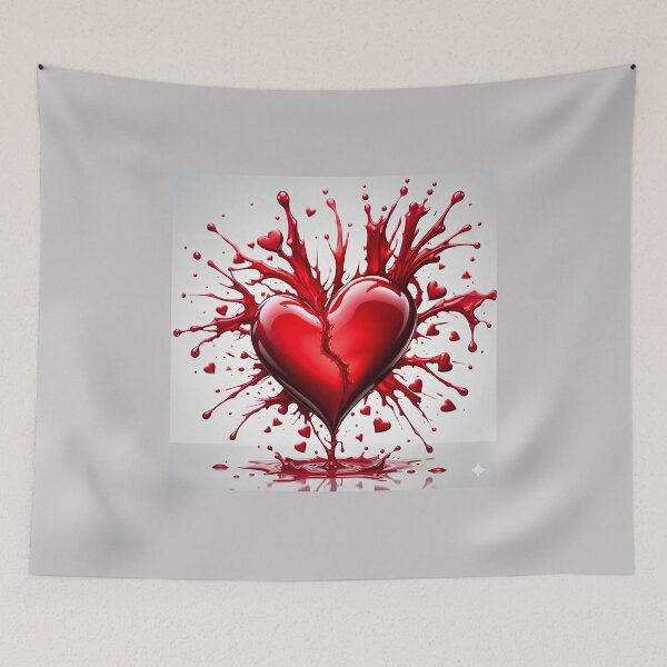 Item preview, Shattered Passion – Splatter Broken Heart designed and sold by UmSkelig834.