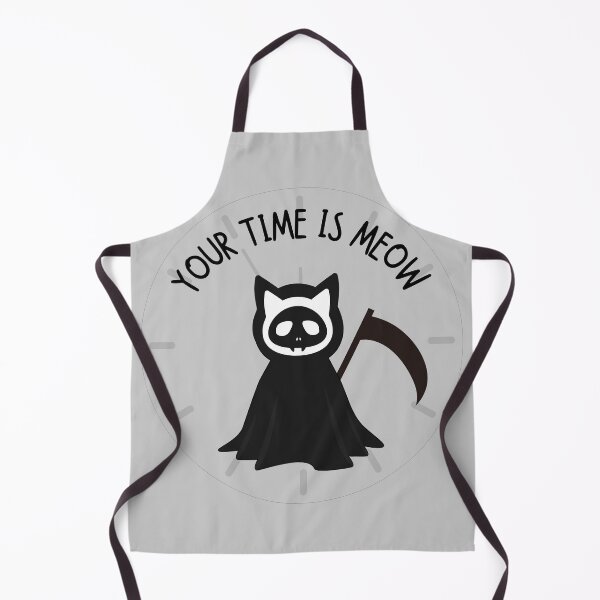 Item preview, Grim Reaper Cat Your Time Is Now designed and sold by SashimiCatDesigns.