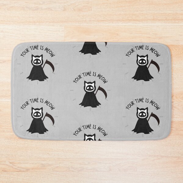 Item preview, Grim Reaper Cat Your Time Is Now designed and sold by SashimiCatDesigns.