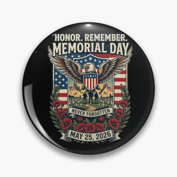 Item preview, Memorial Day 2026 Patriotic American Eagle T-Shirt Never Forgotten designed and sold by happyshirt27.