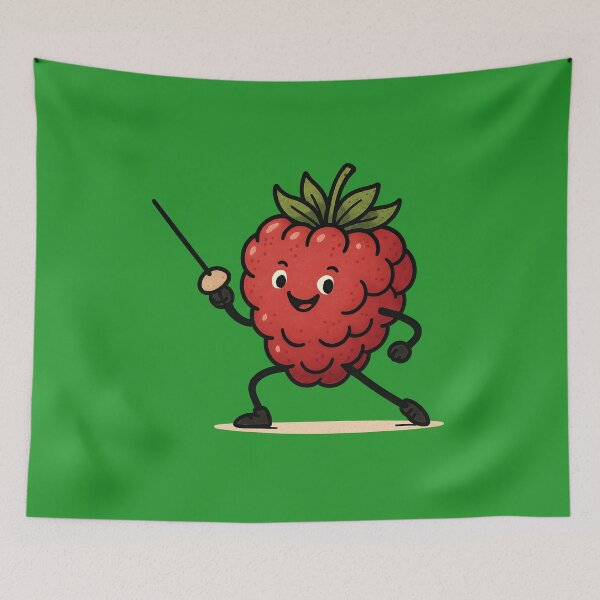Item preview, Funny Raspberry Doing Fencing designed and sold by AlchemyColor.