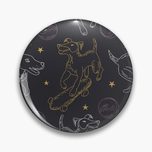 Item preview, Celestial Dog Seamless Pattern – Mystical Cosmic Puppy Gothic Design designed and sold by olenapetol.