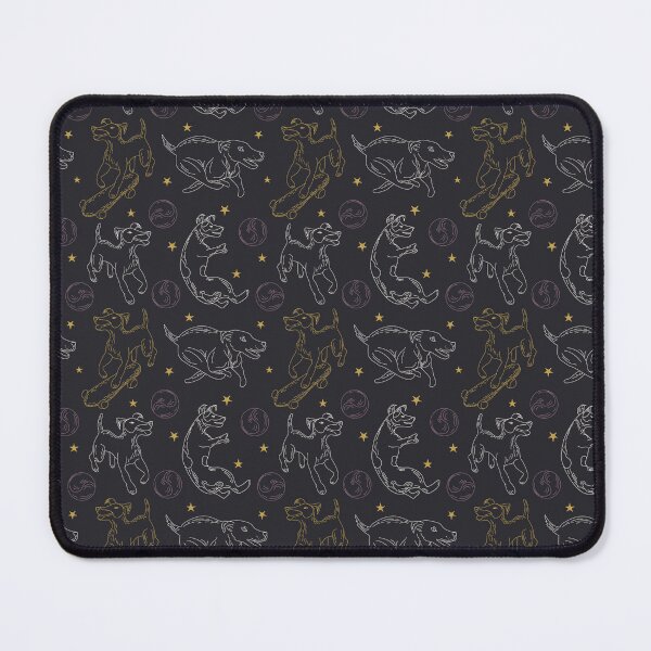 Item preview, Celestial Dog Seamless Pattern – Mystical Cosmic Puppy Gothic Design designed and sold by olenapetol.