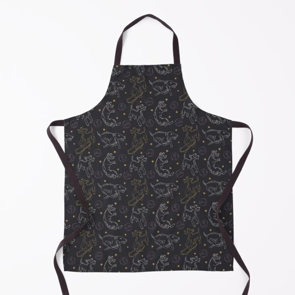 Item preview, Celestial Dog Seamless Pattern – Mystical Cosmic Puppy Gothic Design designed and sold by olenapetol.