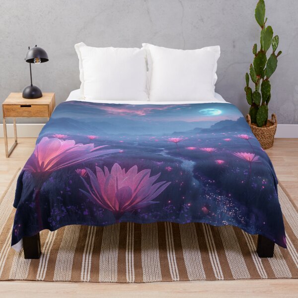 Item preview, Spirit Bloom Plains Fantasy Alien Landscape designed and sold by Luminous Wilds.