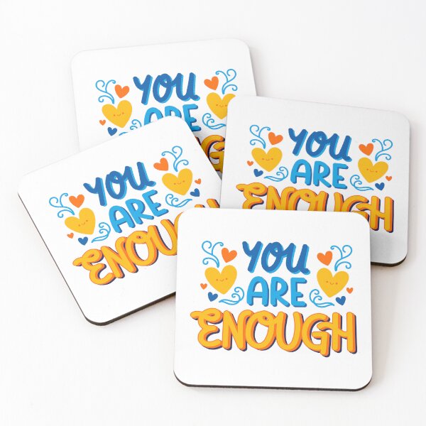 Item preview, You Are Enough Positive Affirmation Self Love Mental Health designed and sold by RetroMini2026.