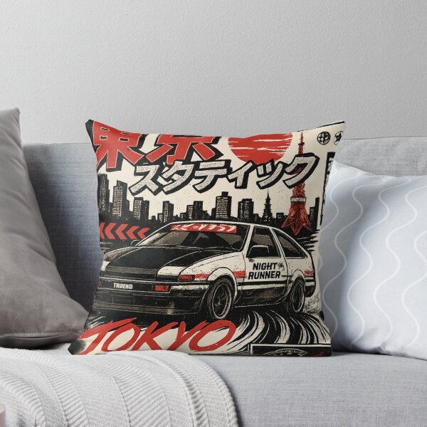 Item preview, Tokyo Drift AE86 – JDM Night Runner | Retro Japanese Racing Car Poster / Sticker designed and sold by MartBook.