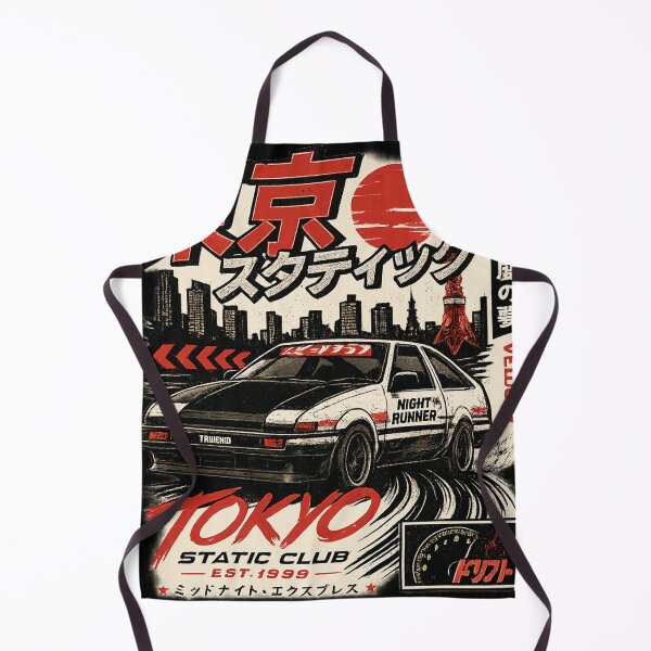 Item preview, Tokyo Drift AE86 – JDM Night Runner | Retro Japanese Racing Car Poster / Sticker designed and sold by MartBook.