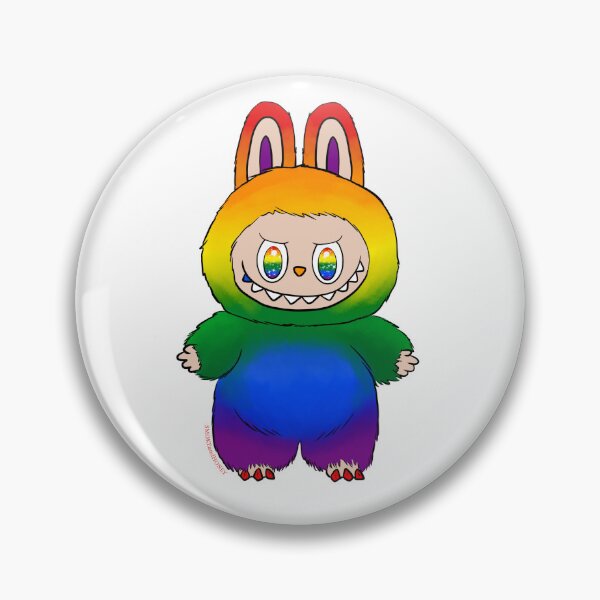 Item preview, Rainbow Flag Labubu designed and sold by HeatherRose.