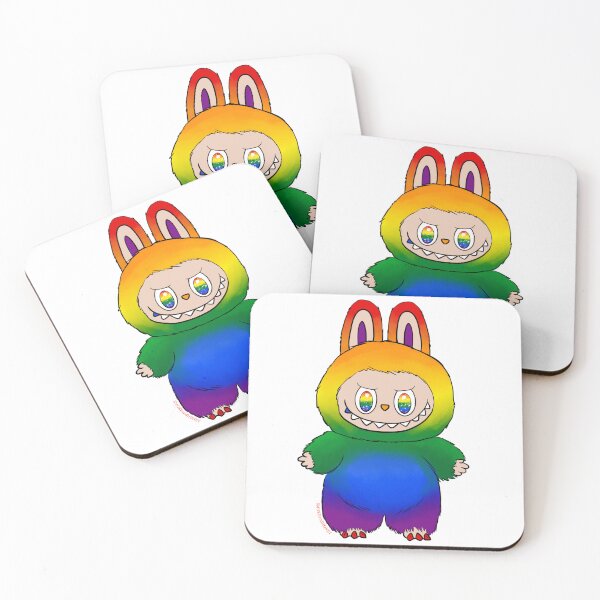 Item preview, Rainbow Flag Labubu designed and sold by HeatherRose.
